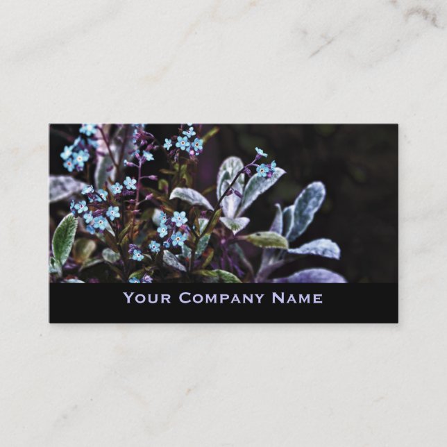 Forget me not flowers Custom Business Cards (Front)