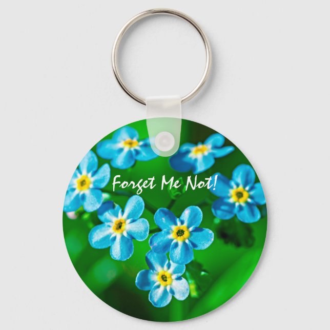 Forget-me-not flowers key ring (Front)