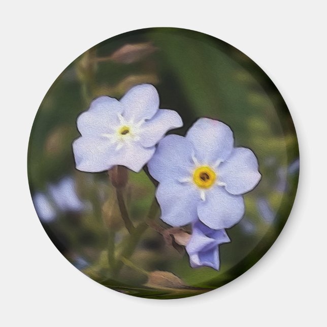Forget me not flowers magnet (Front)