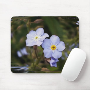 Forget me not flowers mouse mat