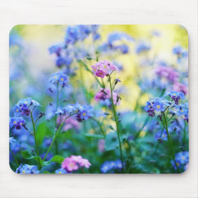 Forget-Me-Not Flowers Mouse Mat (Front)