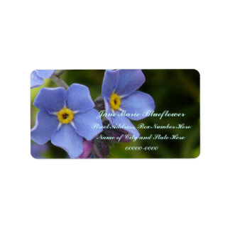 Forget-me-not Flowers, Myosotis Label