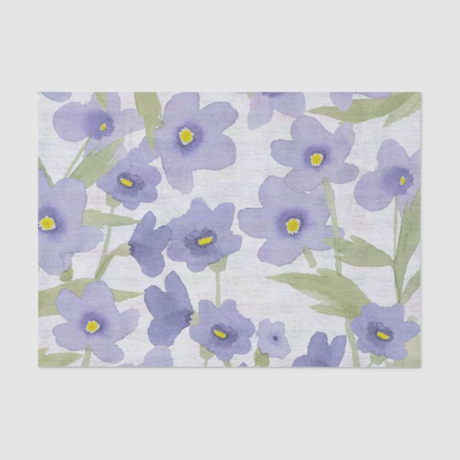 forget-me-not-flowers print tissue paper (Front)
