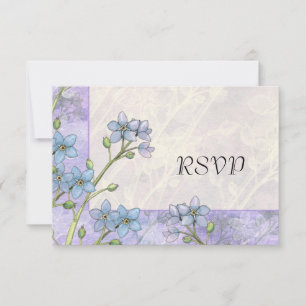 Forget Me Not Flowers Spring Wedding Reply Cards