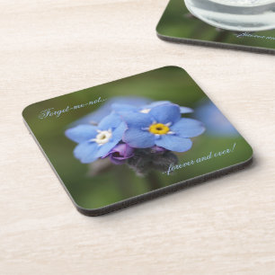 Forget-me-not forever and ever Coaster