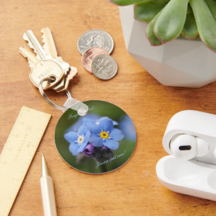 Forget-me-not forever and ever! key ring