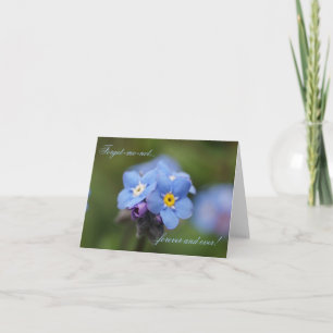 "Forget-me-not...forever and ever" Note Card