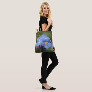 Forget-me-not forever and ever tote bag