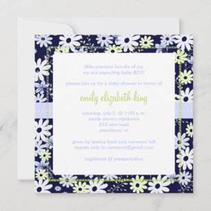 Forget Me Not ~ Garden baby shower Invitation