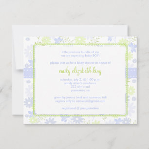 Forget Me Not ~ Garden baby shower Invitation