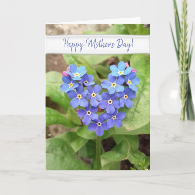 forget-me-not heart - card (Front)