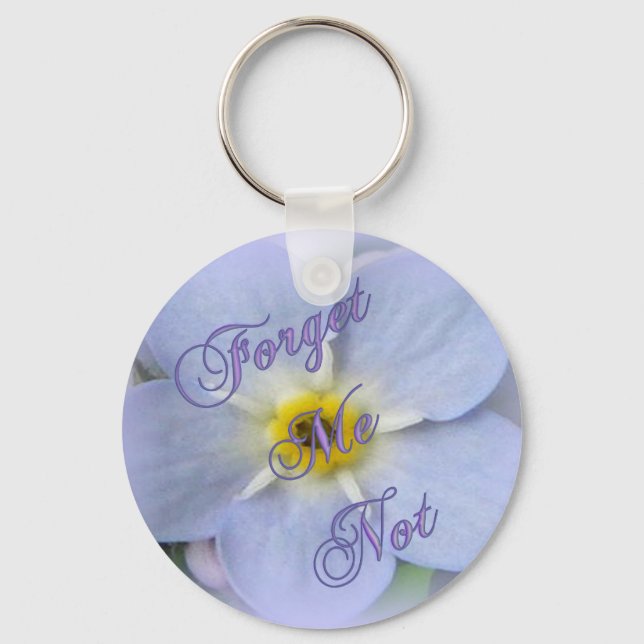 Forget Me Not Key Ring (Front)
