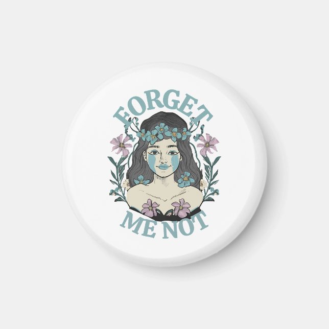 Forget Me Not Magnet (Front)