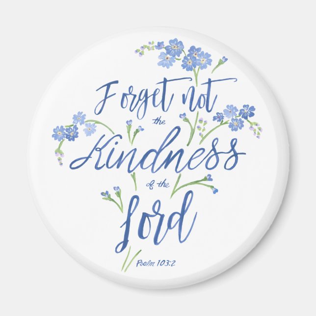 Forget-me-not Magnet (Front)