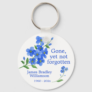 Forget Me Not Memorial Key Ring
