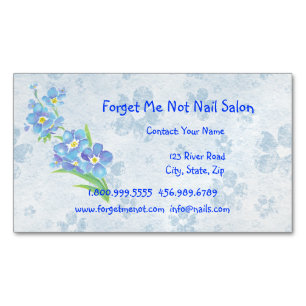 Forget Me Not Nail Salon Business Card