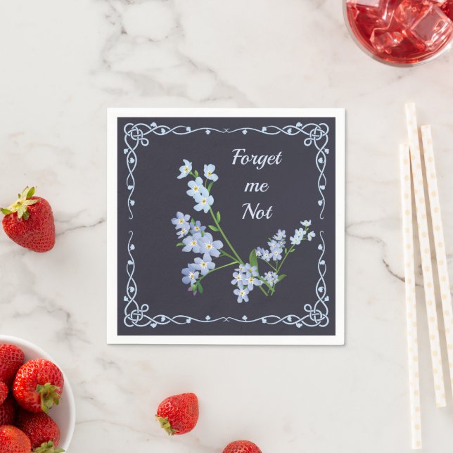 Forget me not  napkin (Insitu)