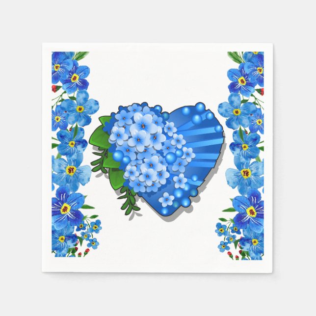 Forget Me Not  Napkin (Front)