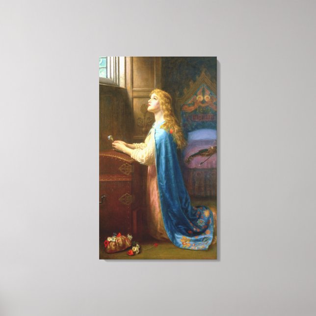 'Forget me Not' (oil on canvas) Canvas Print (Front)