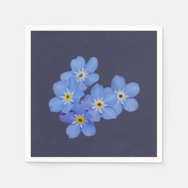 Forget-me-not Paper Napkins (Front)