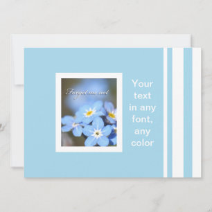Forget-Me-Not photo on blue