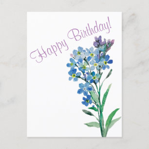 Forget me not  postcard
