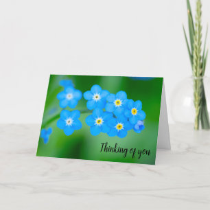 Forget-me-not Remembrance and Sympathy Card