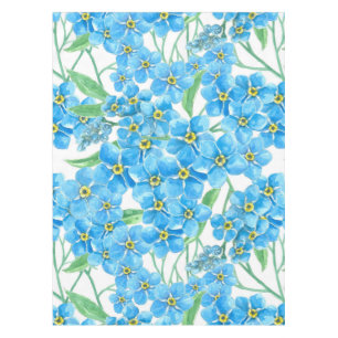 Forget me not seamless pattern tablecloth