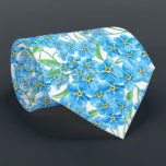 Forget me not seamless pattern tie<br><div class="desc">Watercolor seamless pattern design with forget me not flowers.</div>