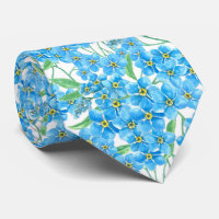 Forget me not seamless pattern