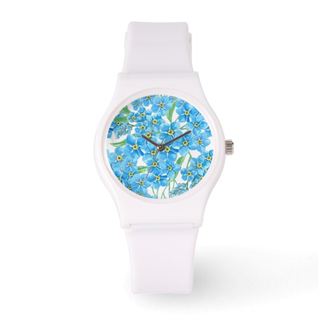 Forget me not seamless pattern watch (Front)