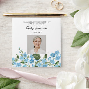 Forget me not Seed Packet Funeral Envelope