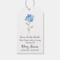 Forget Me Not Seed Packet Memorial Funeral
