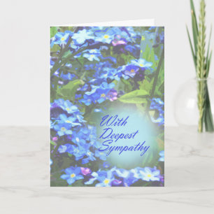 Forget me not Sympathy Card