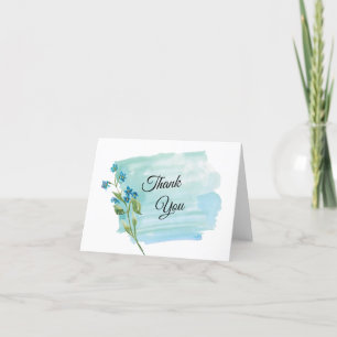 Forget Me Not Thank You Card
