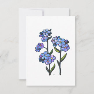 FORGET ME NOT THANK YOU CARD
