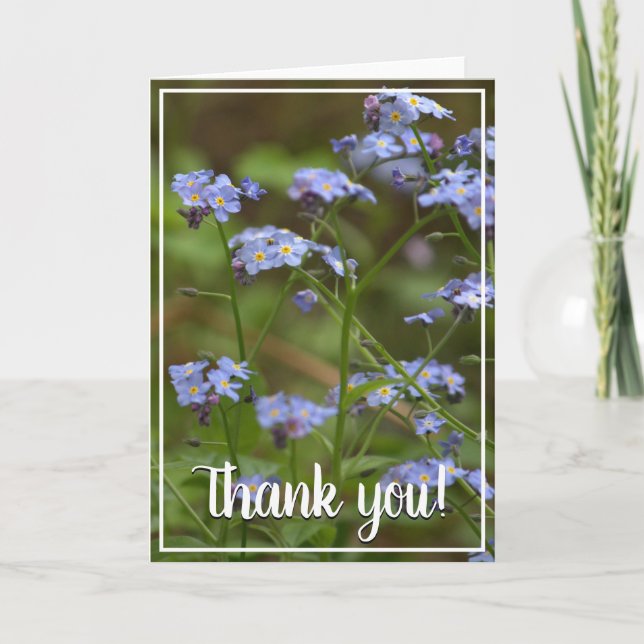 Forget-Me-Not Thank You Card (Front)