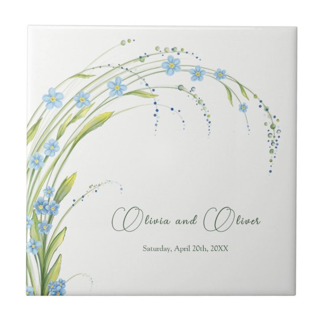 Forget-Me-Not  Tile (Front)