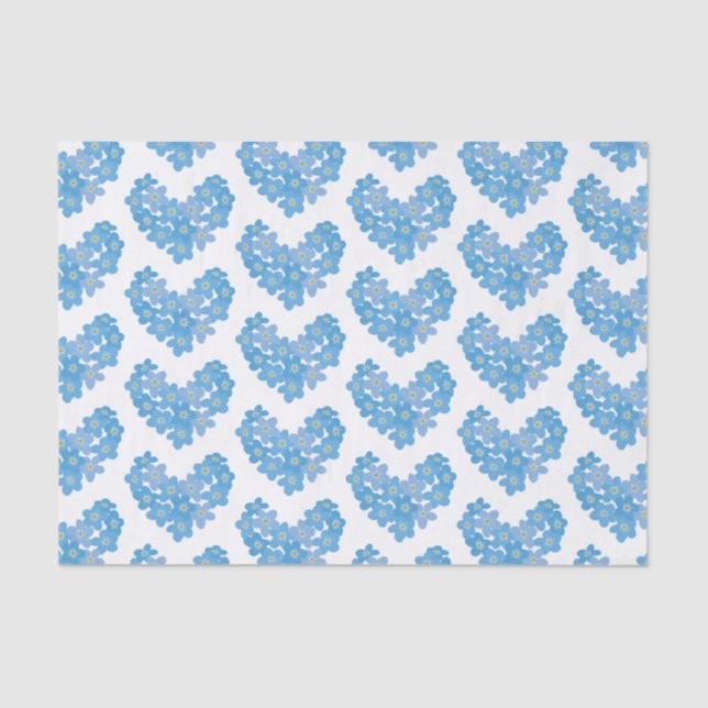Forget me not tissue paper (Front)