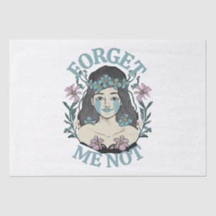 Forget Me Not Tissue Paper