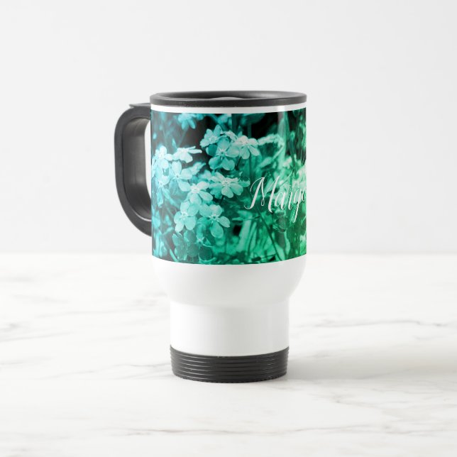 Forget me not  travel mug (Front Left)