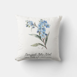 Forget Me Not - True Love And Faithfulness Cushion