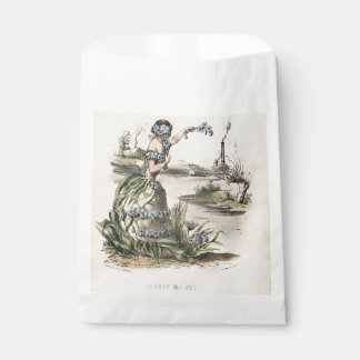 Forget Me Not Victorian Wedding Favor Bags