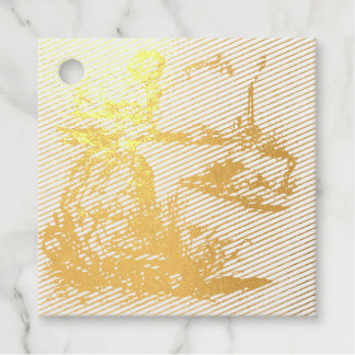 Forget Me Not Victorian Wedding Guest Book Favour Tags