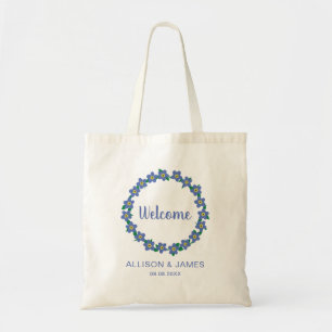 Forget Me Not Wedding Welcome Bag, Destination Tote Bag