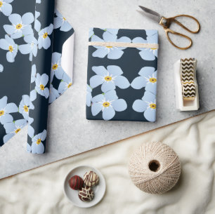 Forget me not  wrapping paper
