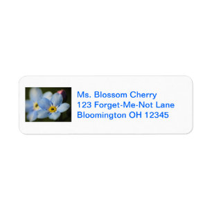 Forget-Me-Nots 12 Address Label