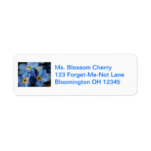 Forget-Me-Nots 7 Address Label