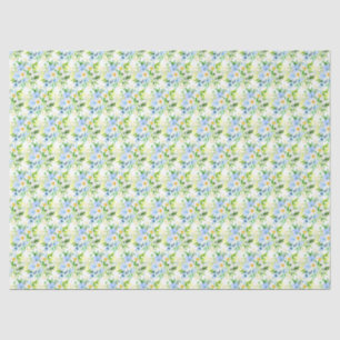 Forget-Me-Nots and Daisies Floral Tissue Paper