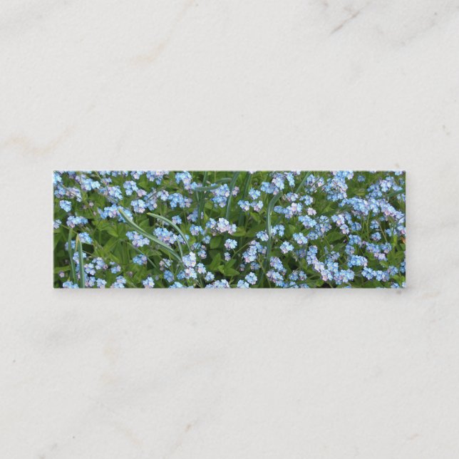 Forget Me Nots Bookmark Business Card (Front)
